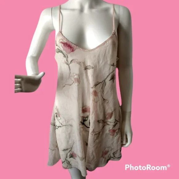 Vintage Other - Vintage 90s Chemise Floral Slip Dress